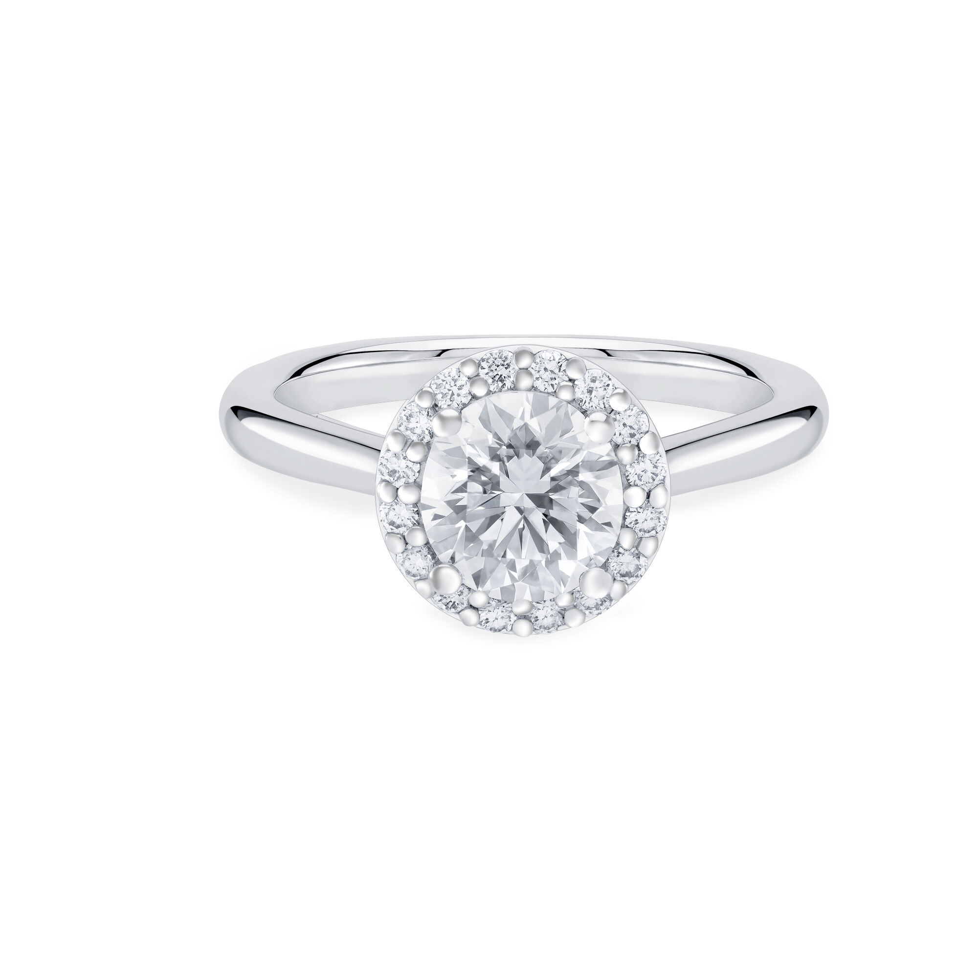 Single solitaire engagement ring on sale